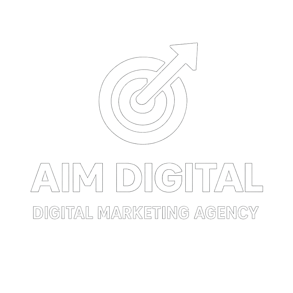 Aim logo white
